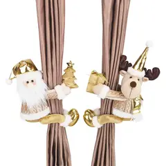 Dear Santa - Soporte para Cortina Navideño de Santa Claus y Reno