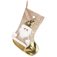Dear Santa - Figura Decorativa Navideña Media Santa 48 cm Colección Noche Dorada