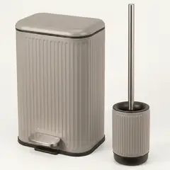 Just Home Collection - Sb papeleros 5l+escobilla gris