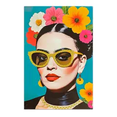 Just Home Collection - Canva mujer aros 60x90