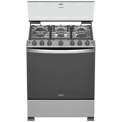 Whirlpool - Estufa de Piso 30" Gris Whirl WFR5200D