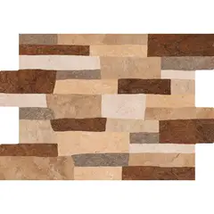 Porcelanite - Muro Cerámico Dent Greka Mix Rojo 30 x 45 cm Mate 1.88 m2 No Rectificado