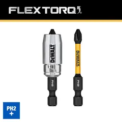 Dewalt - Punta Atornillador Flextorq -1/4", 2 Pzas