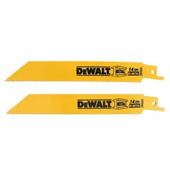 Dewalt - Hoja Sierra Sable 6" 14 TPI, 2 Pzas