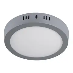 Volteck - Sobreponer led 12w redondo lf gris
