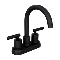 Urrea - Mezcladora De 4" Para Lavabo Negro Mate