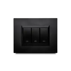 Veto - Apagador Plura Triple Negro