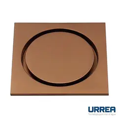 Urrea - Coladera Cuadrada Vista Redonda Rose Gold