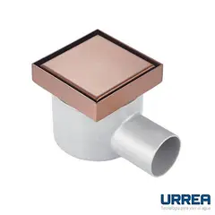 Urrea - Coladera con Rejilla Cuadrada Rosegold