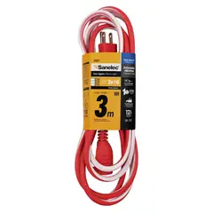 Sanelec - Extensión Uso Rudo Navidad Caramelo Verde y Blanco 5 m