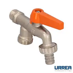 Urrea - Llave para Lavandería 1/2" con Salida Doble