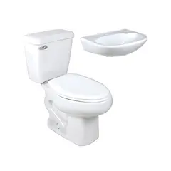 undefined - Combo Sanitario Con Lavamanos y Asiento Comfort