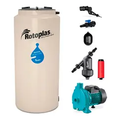 Rotoplas - Tinaco Vertical 500L con Bomba Centrifuga 1/2 Hp