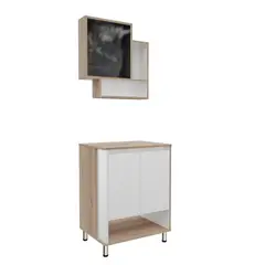 Maderkit - Combo de Mueble de Baño Con Gabinete Superior Vakker