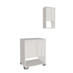 Maderkit - Combo Mueble de Baño con Gabinete Superior Nebo