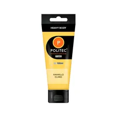 POLITEC - Pintura Acrilica Heavy Body Amarillo Claro 100 ml