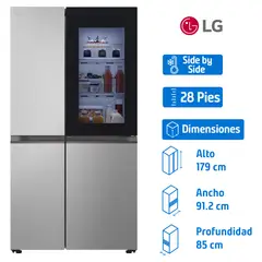 Lg - Refrigerador Side By Side 28 Pies³