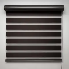 Home Collection - Persiana Enrollable Duo Wood Premium Chocolate 180Cmx180Cm