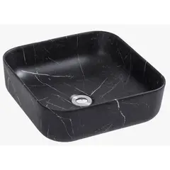 Tendenzza - Lavabo Ceramico Duomo Con Bettas Bcas Negro Matte