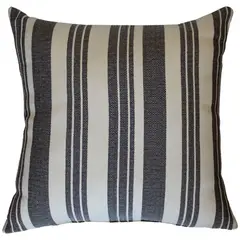 Blancos Pileso - Cojin rayas chocolat 45x45