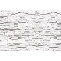 Perdura - Fachaleta Piedra Risco Blanca Para Fachada Exterior Mate 1m2