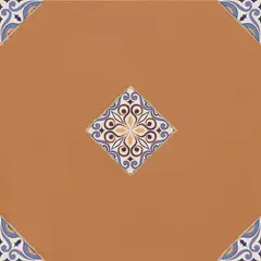 Mohawk - Piso Cerámico para exterior Goreto Cotto 37 x 37 cm Mate 2.11 m2 No Rectificado