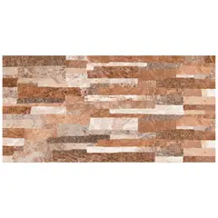 Tecnopiso - Muro Cerámico para exterior Marruecos Rojo 30 x 60 cm Brillante 1.62 m2 No Rectificado