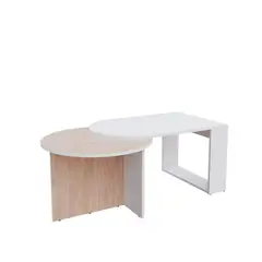 Maderkit - Mesa de Centro Marfil 2 Piezas