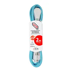 Iusa - Extensión Tejida Doméstica para Interiores 2 m, Azul con Blanco