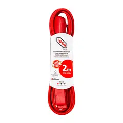 Iusa - Extensión Tejida Doméstica para Interiores 2 m, Rojo