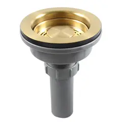 Urrea - Contracanasta Minimalista de Acero Inoxidable, Oro