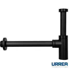 Urrea - Céspol ABS Cromado de Diseño Minimalista, Negro