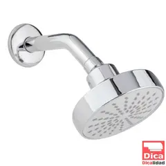 Dica - Regadera 4" de Cebolla con brazo y chapetón