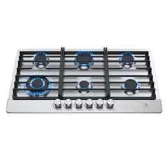 Avera - Parrilla de as 6 quemadores 86 cm en acero inoxidable
