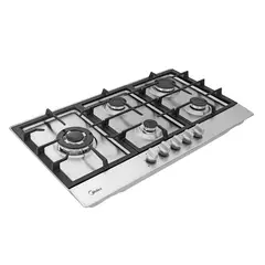 Midea - Parrilla Empotrable a Gas 76 cm - Acero Inoxidable Triple Flama