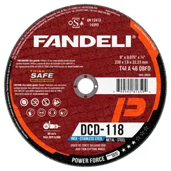 Fandeli - Disco de Corte Delgado Dúo Power 9" DCD-118