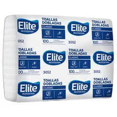 Elite Professional - Toalla Interdoblada Classic 20 Fajillas 100 U