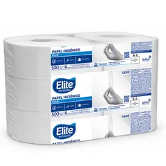 Elite Professional - Papel Higiénico Jumbo Plus 6 Rollos / 500 M