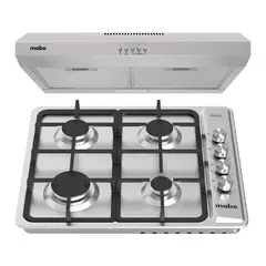 Mabe - Combo Parrilla de Empotre Electrica 24 pulgadas y Campana Bajo gabinete Inoxidable - PM6040CM6040