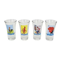 Stovmex - Set De 4 Tequileros Lotería