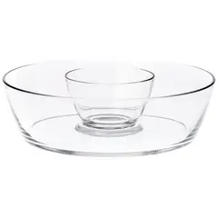 Borgonovo - Set Botanero De Vidrio Palladio Chip Dip