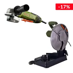 undefined - Combo Tronzadora perfiles 14" bauker + SB SET ESMERIL CON 20 DISCOS