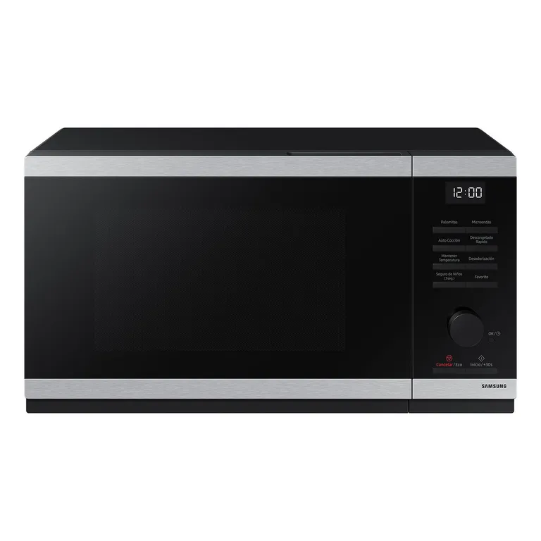 Horno Microondas Análogo 23 Litros Acero Inoxidable Negro